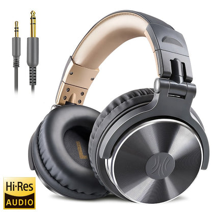 Oneodio Pro 10 Wired Studio Headphones Stereo Professional DJ Headphone with Mic Over Ear Monitor Earphones Bass Headsets