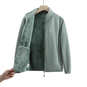 2026 Women's Wool Liner Coat Winter Loose-Fit Full Sleeve Polar Fleece Zipper Letter print Thickened Coat Cardigan Sporty jacket