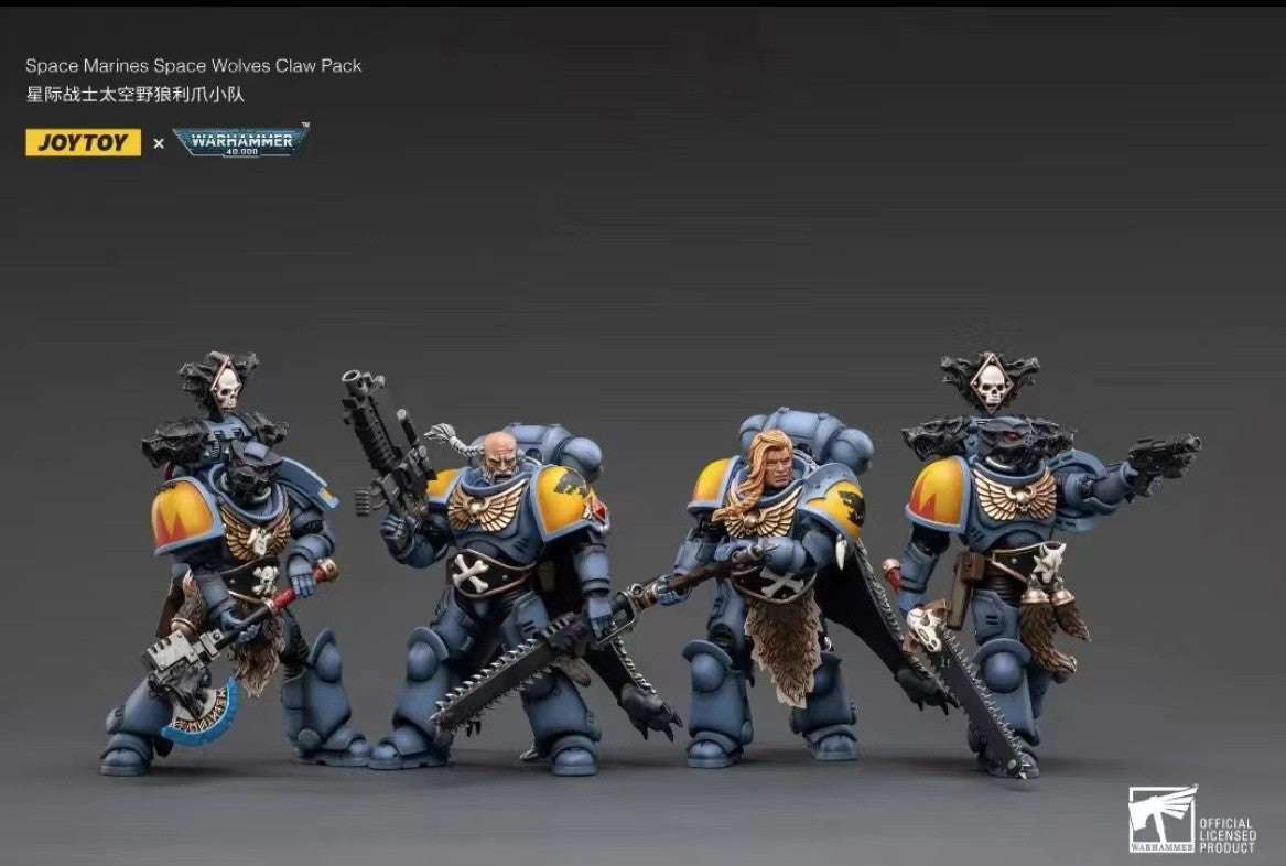 1/18 JOYTOY Action Figure 40K The Horus Heresy Space Wolves Figures And Mechas Logan Ghostwolf Anime Model Toy