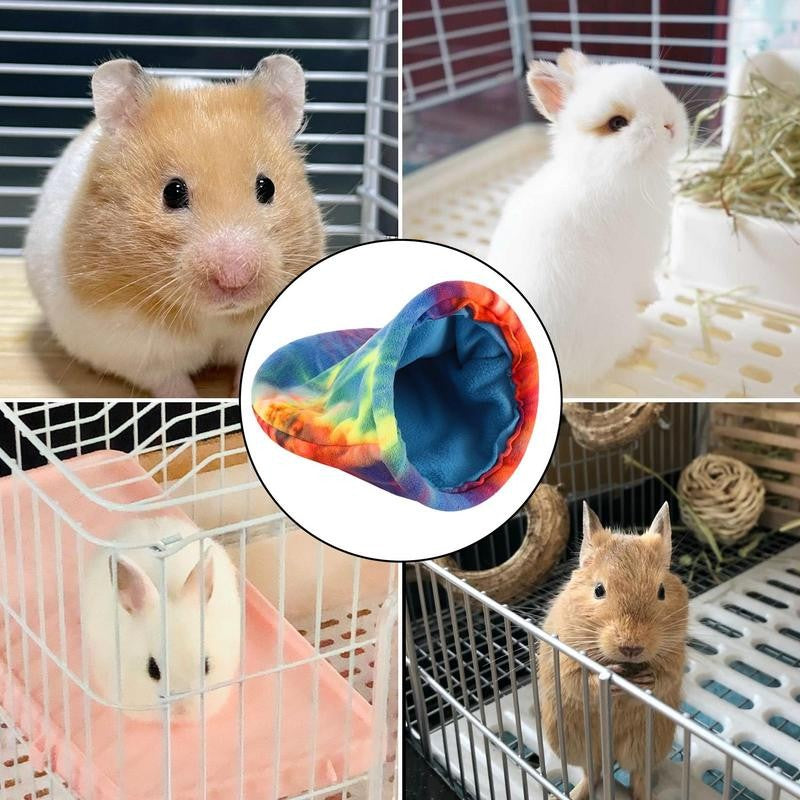 Saco de Dormir para Porquinho da Índia, Casa de Estimação Pequena, Ninho de Pelúcia Colorido e Confortável, Saco de Dormir para Pássaros Pequenos e Pequenos Animais