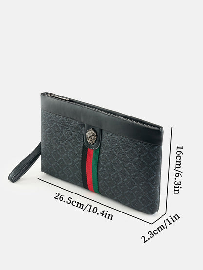 New Men's Business Casual Clutch Bag, European And American Fashion Brand Envelope Bag With Large Capacity Men's Gifts Pouch Pho