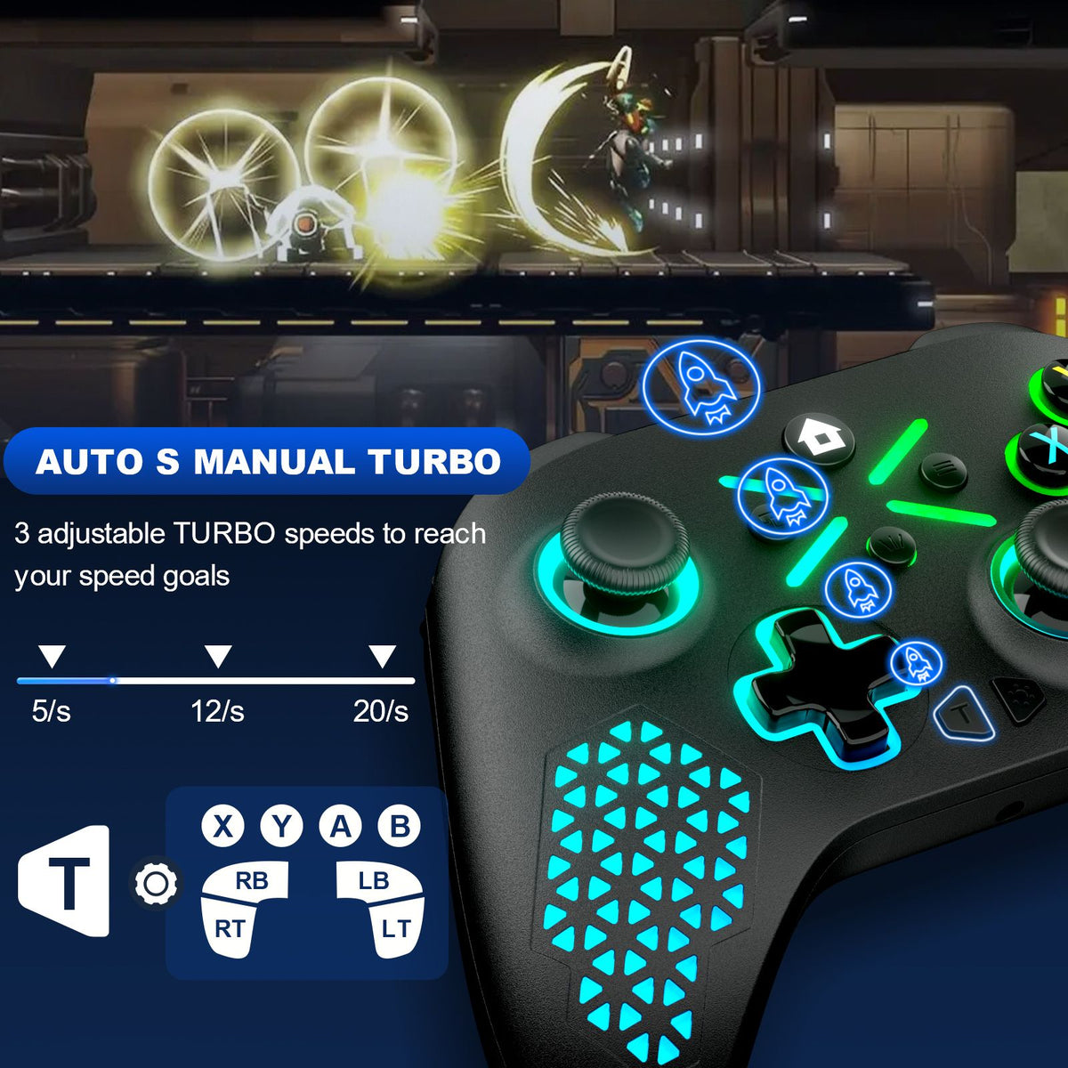 Gamepad For Xbox One Console Xbox Seris S/X Wireless Dual Vibra Six Axis Gyroscope Game Xbox Controller Win 7 8 10