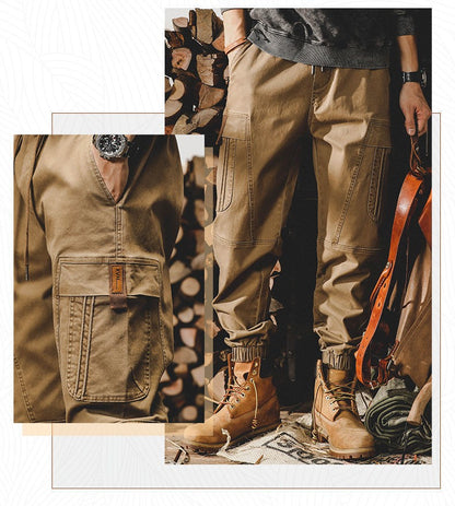 Calça Cargo Masculina ARENS Techwear Preta Calça Cargo Masculina Vintage Japonesa Streetwear Hip Hop Bolsos Estilo Safari Casual Solta