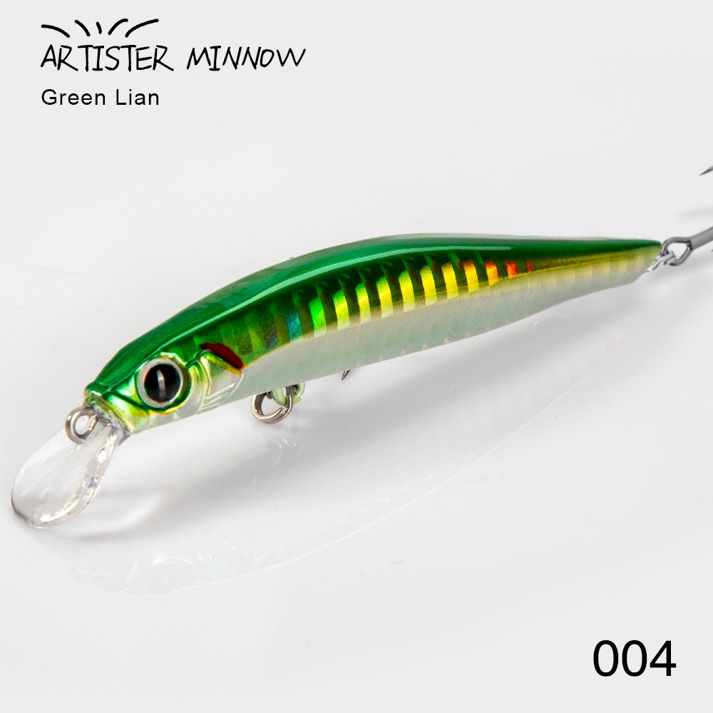 Isca de Pesca de Truta Hunthouse Isca Rígida Sinking Jerkbait 70/80/105mm 7/8.5/18.5g Artist Minnow Isca de Pesca Marinha Twitch Para Robalo