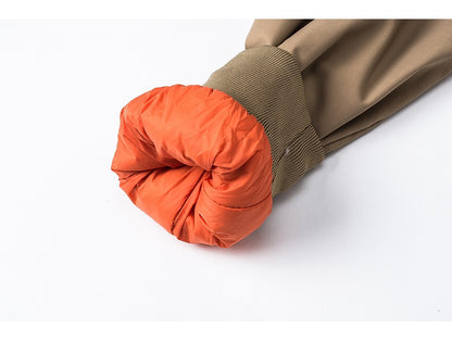 MAGCOMSEN Men's Aviator Jackets Thick Warm Orange Lining Bomber Jackets Fall Winter Casual Windproof Coats