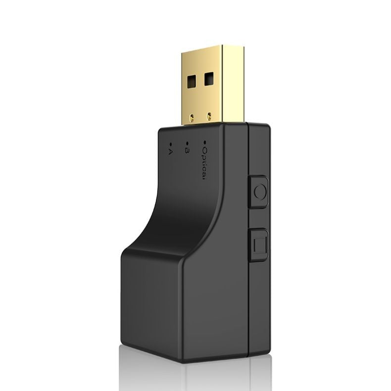 Hot 2 IN 1 Wireless Audio Transmitter Adapter USB Optical Bluetooth Transmitter Low Latency For PC TV USB Wireless Audio Adapter