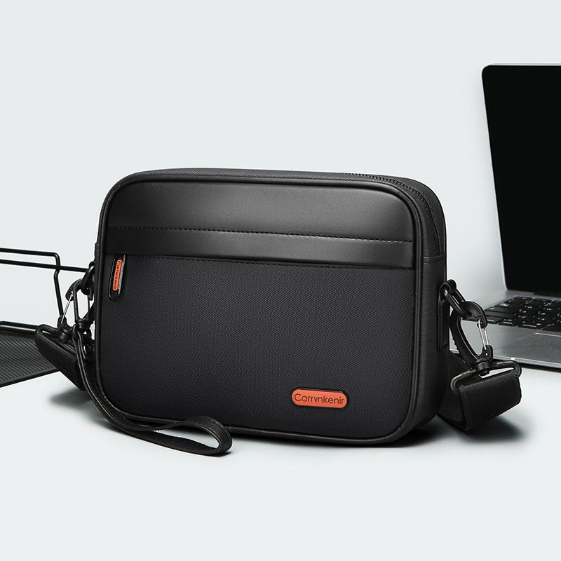 High Quality Soft PU Leather Male Small Shoulder Bag Fashion Men's Mini Handbag Casual Male Day Clutch Phone Bag