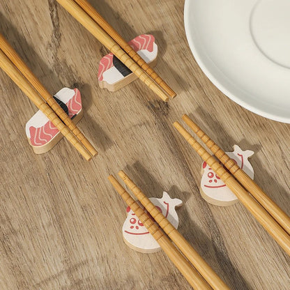 2 Pairs Chinese Chopsticks Japanese Korean Sushi Solid Wood Chopsticks Wedding Gift Chop Sticks Hashi Two Pairs Chopsticks Set