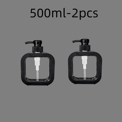 300/500ml Bathroom Soap Dispensers Refillable Lotion Shampoo Shower Gel Holder Portable Travel Dispenser Empty Bath Pump Bottle