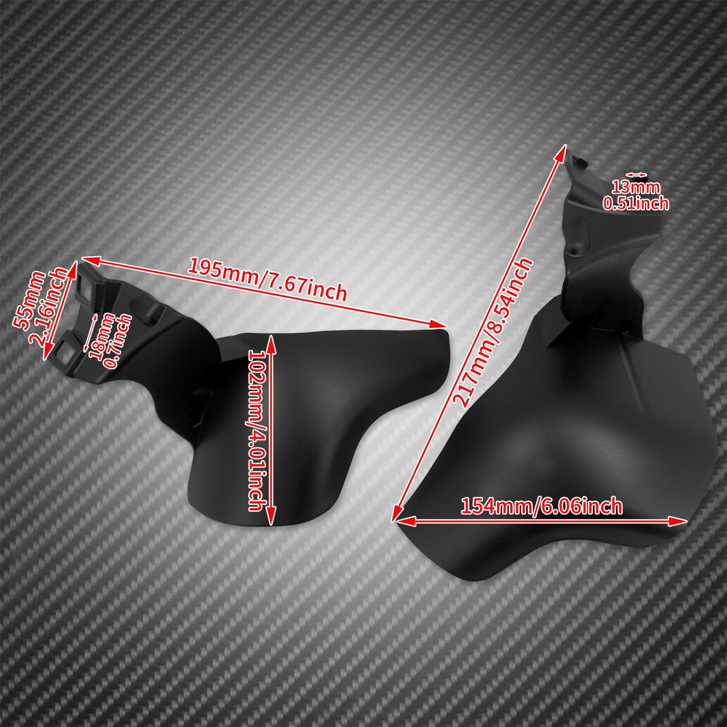 Defletor de ar para motocicleta Escudo térmico de quadro médio Guarnição de cobertura para Harley Softail Breakout FXBRS Street Fat Bob FXDB FXFBS FLSB 18-25