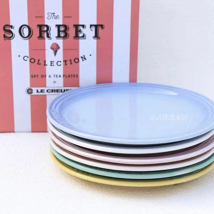 Conjunto de Pratos de Cerâmica Le Creuset Cool Color Resistente a Altas Temperaturas 18cm/23cm Prato de Flor Louça de Cozinha e Mesa