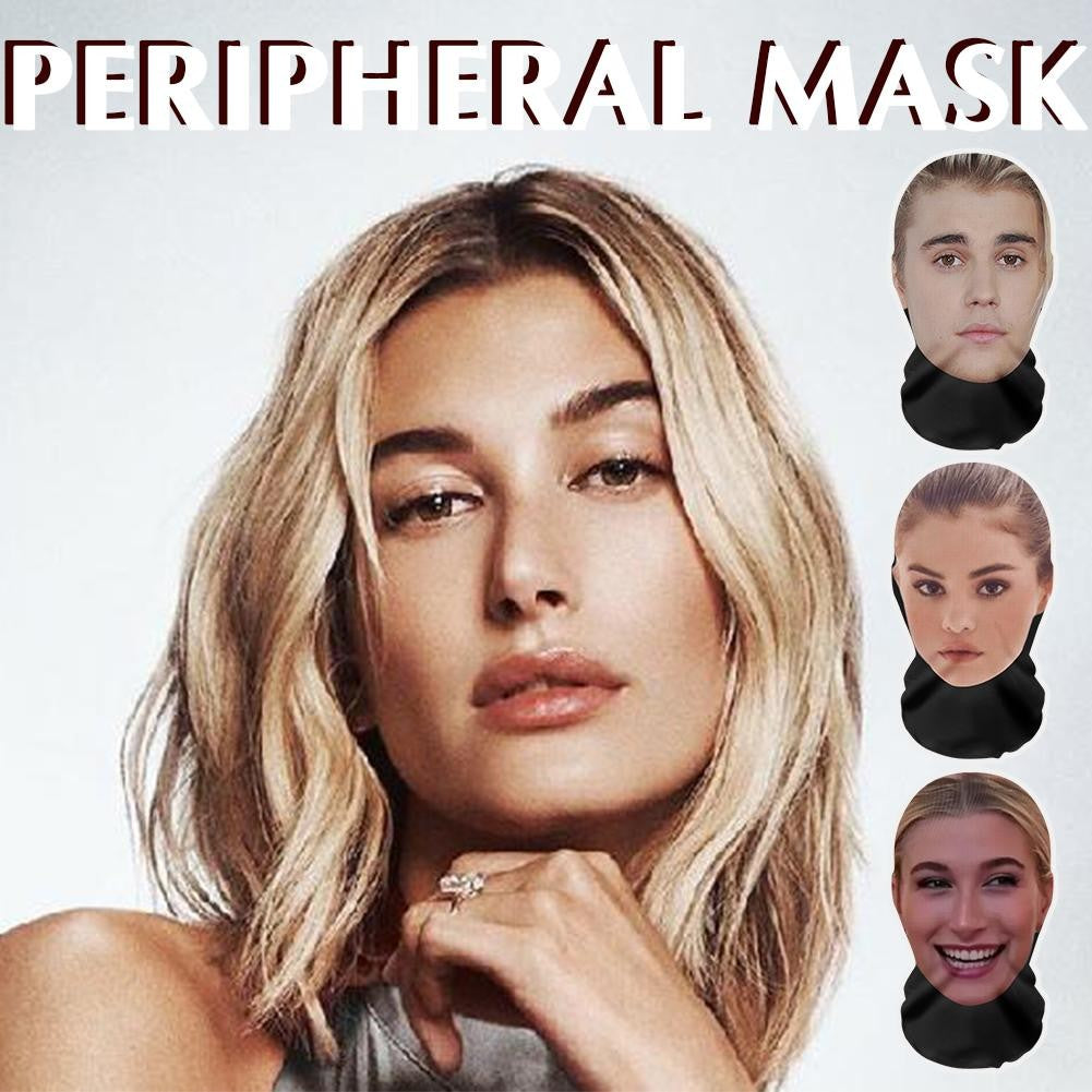 Realistic Face Mask 3D Printed Full Face Visual Mask Realistic Celebrity Performer Role-playing Props Costumes Face Mask