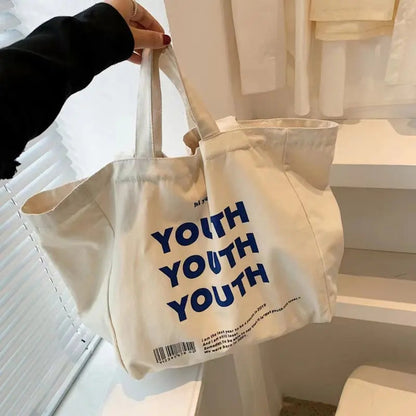 Wholesale 100pcs/Lot Custom Logo Printed Natural Cotton Canvas Shopping Take Out Bags with Double Handles for Trade Show School