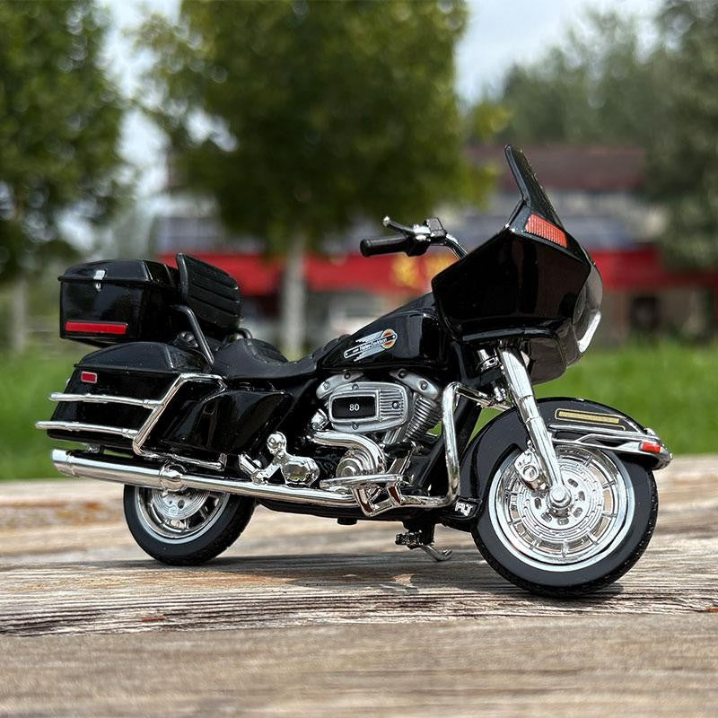 Maisto 1:18 Harley Davidson 1988 Flt Tour Glide Die Cast Veículos Colecionáveis Hobbies Modelo de Moto Brinquedos