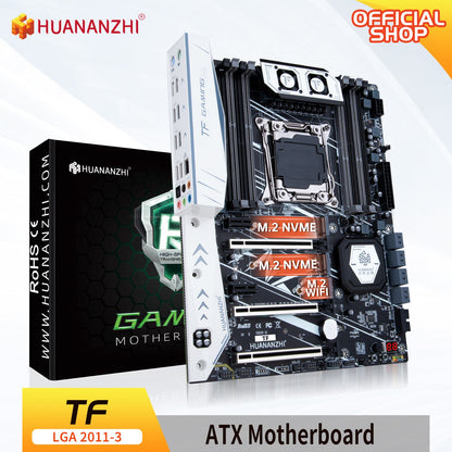 Placa-mãe HUANANZHI X99 TF LGA 2011-3 XEON X99 com suporte para Intel E5 2666 2678 2696 v3 v4 DDR3 DDR4 memória RECC NÃO-ECC NVME