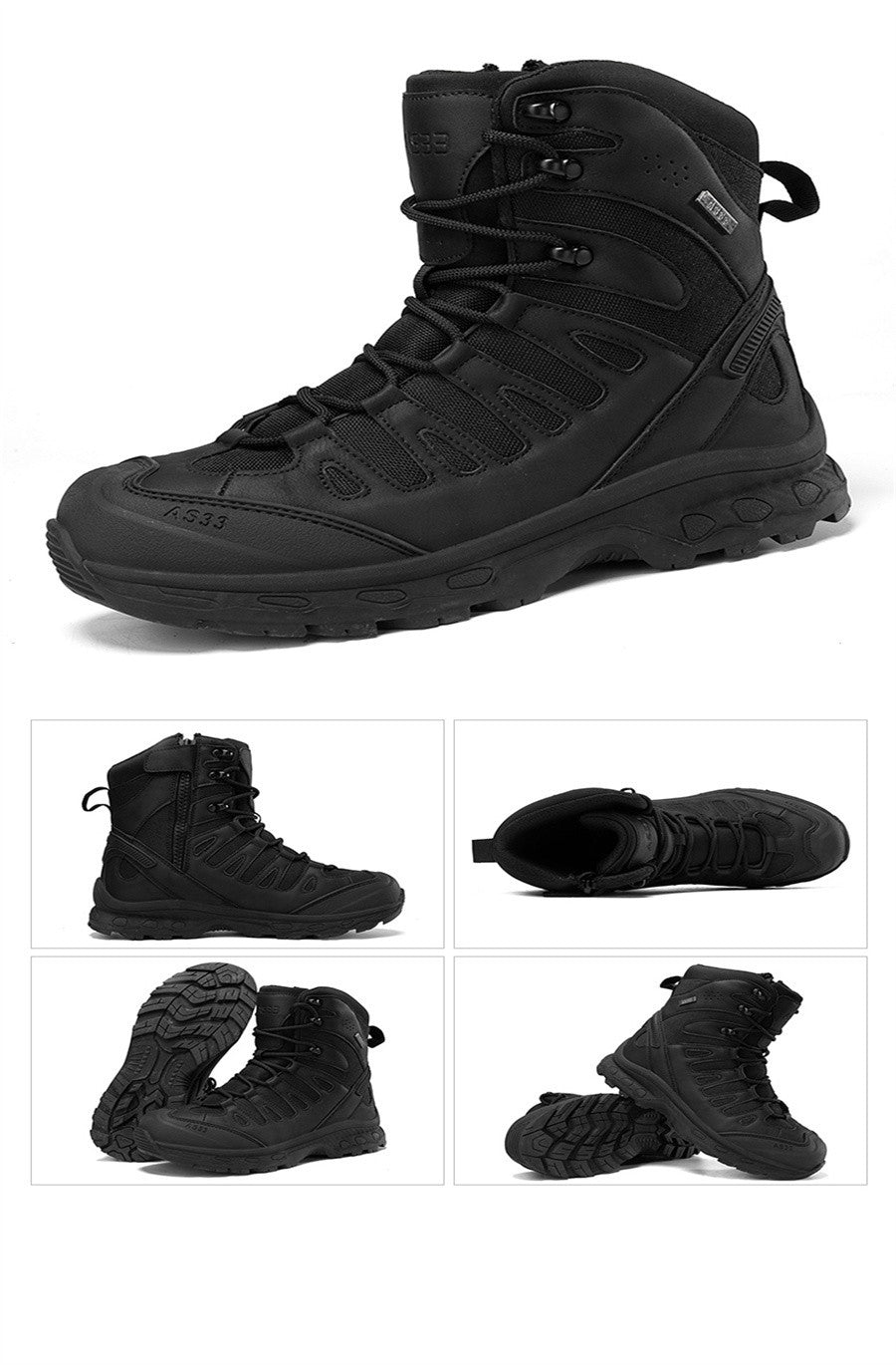 High Top Waterproof Men's Tactical Boots Hiking Shoes Large Size 47 Outdoor Sneakers Hiking Boots Non Slip Motorcycle Boots Men