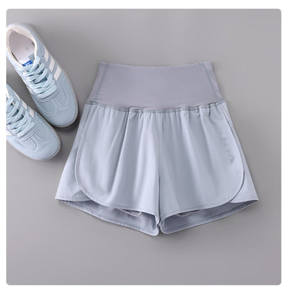 DRUR Women's Cycling Shorts High Waist Quick Drying Yoga Shorts Woman Summer Sports Short Pants With Inner Lining Gym Clothing