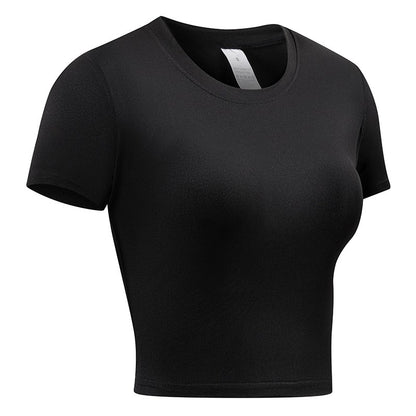 Women's Compression Shirt Short Sleeve Athletic Yoga Running T-Shirt Summer Gym Workout Quick Dry Stretchy Tees Tops Baselayer