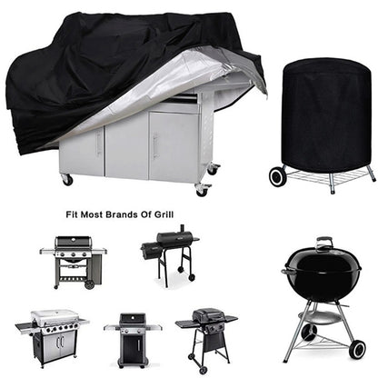 Outdoor Barbecue Gas Grill Cover Waterproof UV Protection Grill Cover Fade Resistant for Weber Holland Jenn-Air Brinkmann Grill