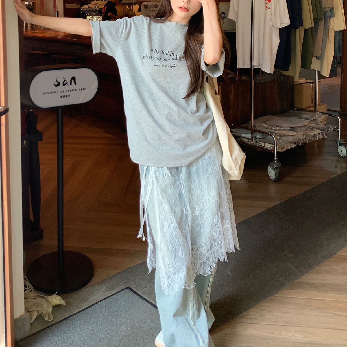 Midi Skirts Women Lace Drawstring Design Elegant Korean Style Spring Summer A-line High Waist Irregular Side Slit Fashion Street