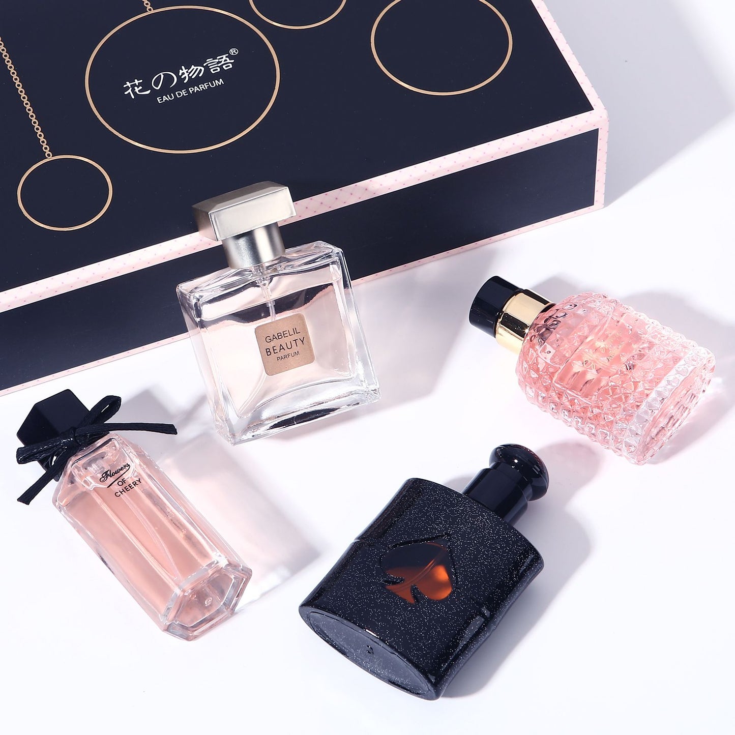 Caixa de Presente da Marca Conjunto 4 Peças Perfume Feminino Parfum Femme 100ml Fresco Natural Floral Perfume Spray Feminino Perfumes De Mujer Originales