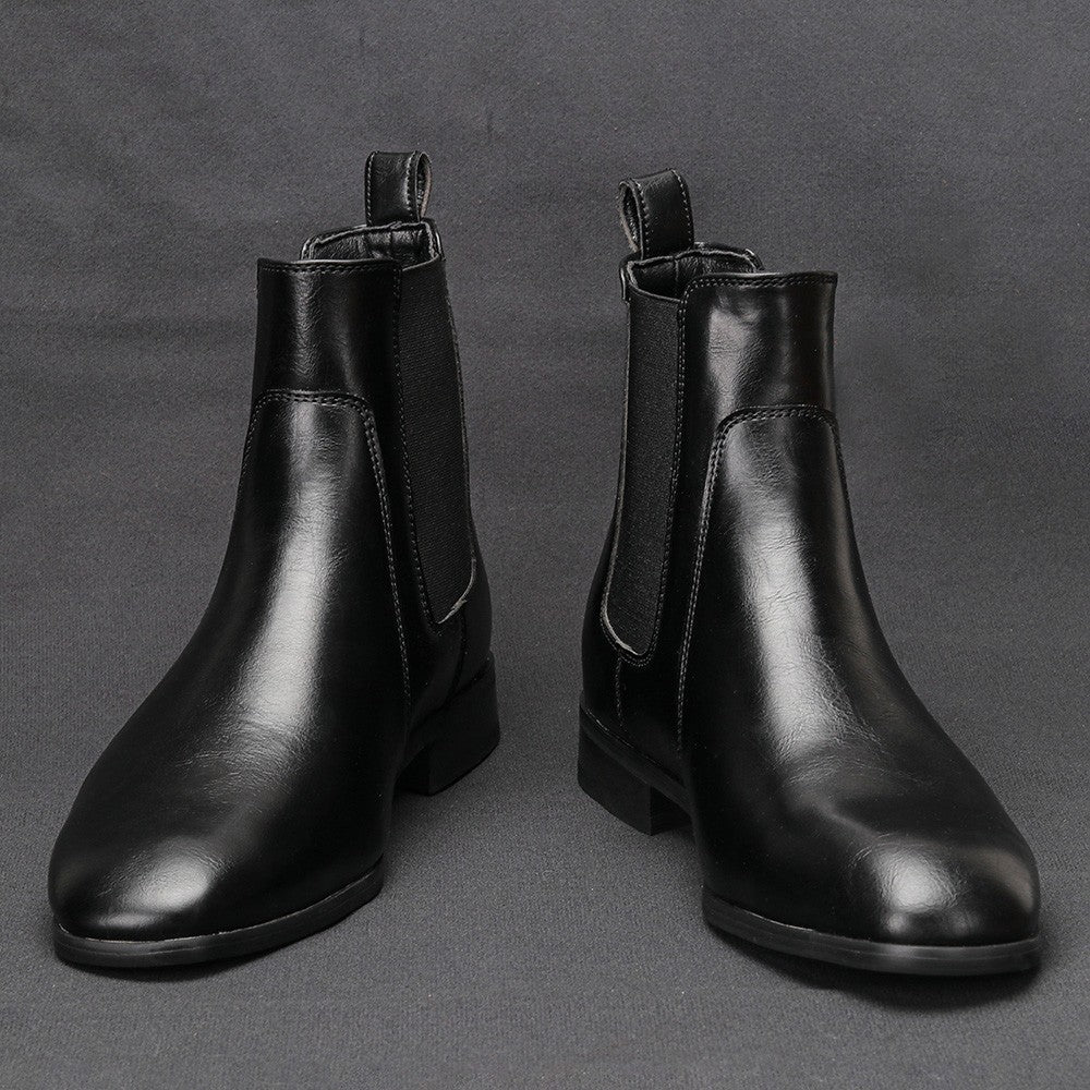 40~46 Botas Chelsea Masculinas 2024 Marca Confortável Moda Couro Botas Masculinas #KD431