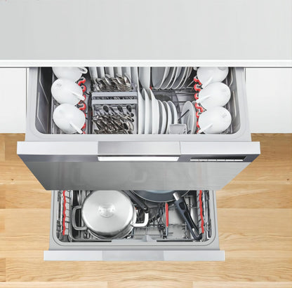 Drawer Dishwasher Double Deck 60cm 12 Sets Full-integrate Invisible Save Space Dishwasher Cabinet Dishwashers