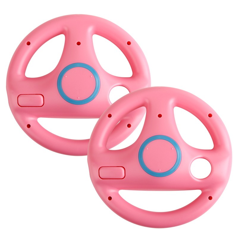 2 PEÇAS Plástico, design inovador e ergonômico, Volante de Corrida para Nintendo Wii Kart Game Remote Controller
