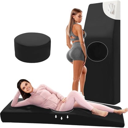Cama pós-cirúrgica para BBL com orifício para dormir confortavelmente, colchão de espuma de alta densidade para recuperação de BBL, suporte para Brazilian Butt Lift