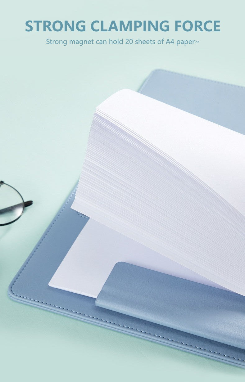 A4 leather writing clip, business folder, data book, office storage menu clip, contract book clip, music score clip