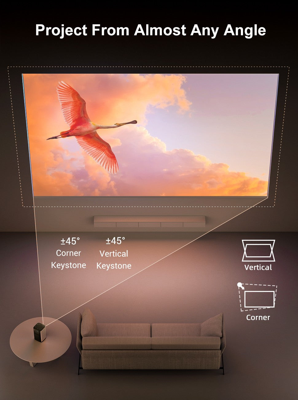 Projetor BYINTEK P70 4K 1080P DLP Mini Projetor Portátil para Home Theater Smart Wi-Fi & Bluetooth para Filmes & Jogos Com Bateria
