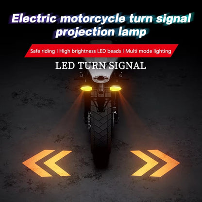 Nova lâmpada de sinalização de motocicleta LED com 27 modos Lâmpada de projeção colorida Luzes indicadoras de fluxo sequencial Luz de circulação