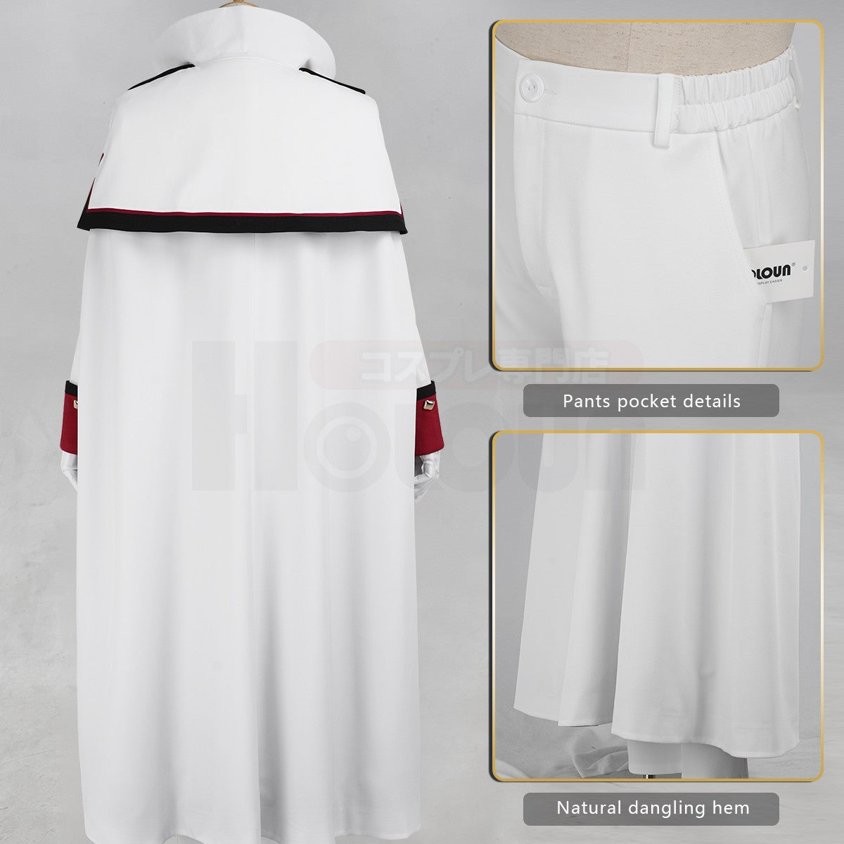 HOLOUN Zero Anime Julius Juukulius Cosplay Costume Cloak Coat Pants Gloves Belt Convention Halloween Christmas Party Outfit