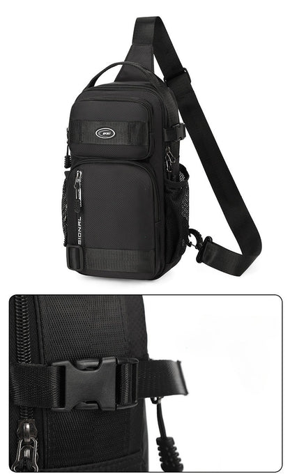 Men Riding Backpack Large Capacity Chest Bag Lightweight Crossbody Sling Bag Casual Outdoor Shoulder Pack for Men Crossbody Bags