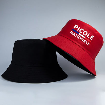 Summer Picole Nationale Bob Man Reversible Bucket Hat Women Cotton Fisherman Cap Unisex Outdoor Sport Sun Activities Panama