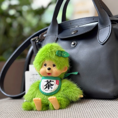 Kawaii Monchichi Doll Figure Keychain Furry Chimutan Monchhichi Figurines Hanger Pendant Bags Charm Accessories Small Gift