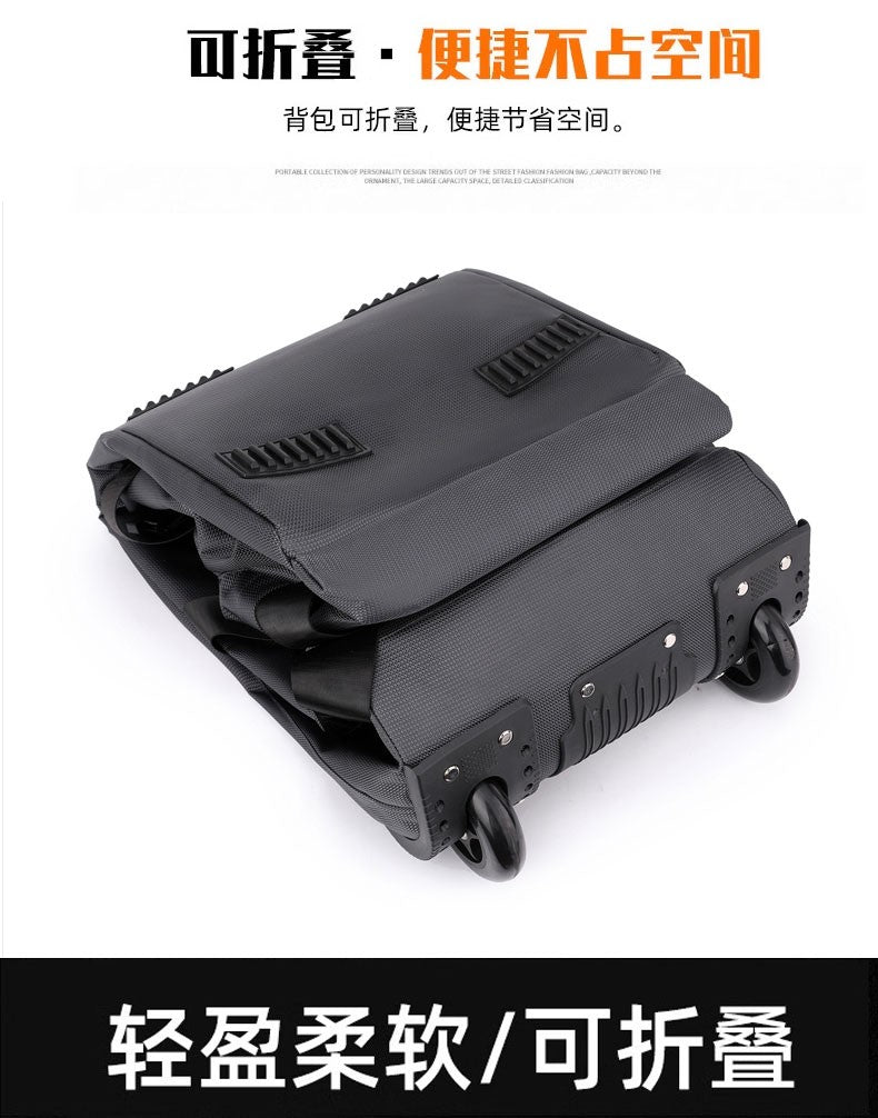 Travel Bag, Large Capacity Handbag, Portable Outdoor Carry-On Luggage, Wheeled Travel Bag, Convenient and Practical Unisex Travel Bag