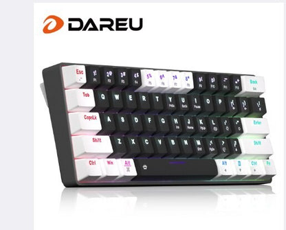 Teclado Mecânico com Fio DAREU EK861S RGB 61 Teclas Switches Vermelhos Keycaps ABS N-Key Rollover com Pés Magnéticos