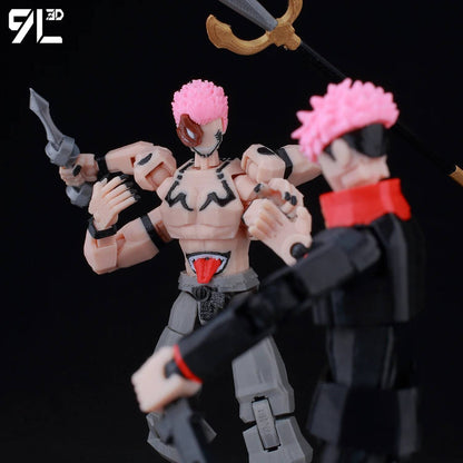 9L3D Anime Impresso Jujutsu Kaisen Sukuna Yuji Yuta Satoru Gojo Bonecos Sorte Dummy 13 Articulados para Modelagem Brinquedos Manequins