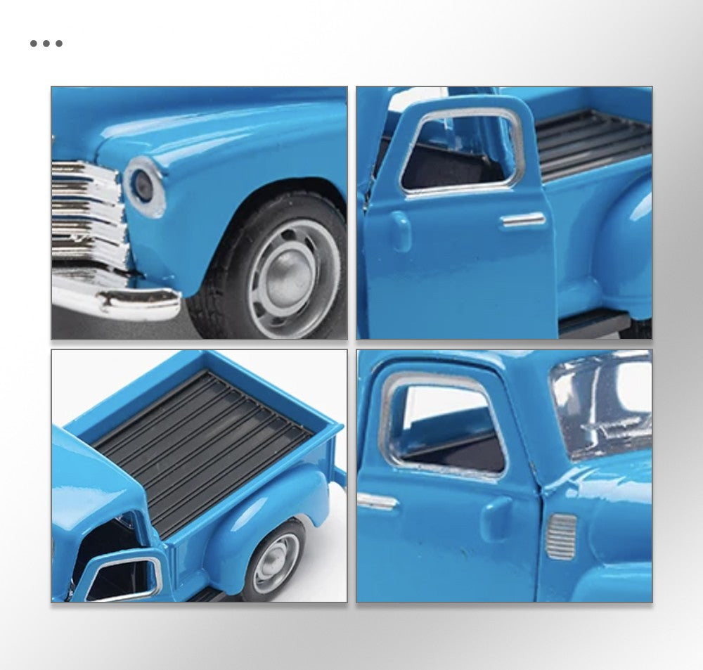 1:32 Alloy Diecast Mustang GT Classic Vintage Car Model Pull Back Car Miniature Vehicle Replica For Collection Gift for Kid