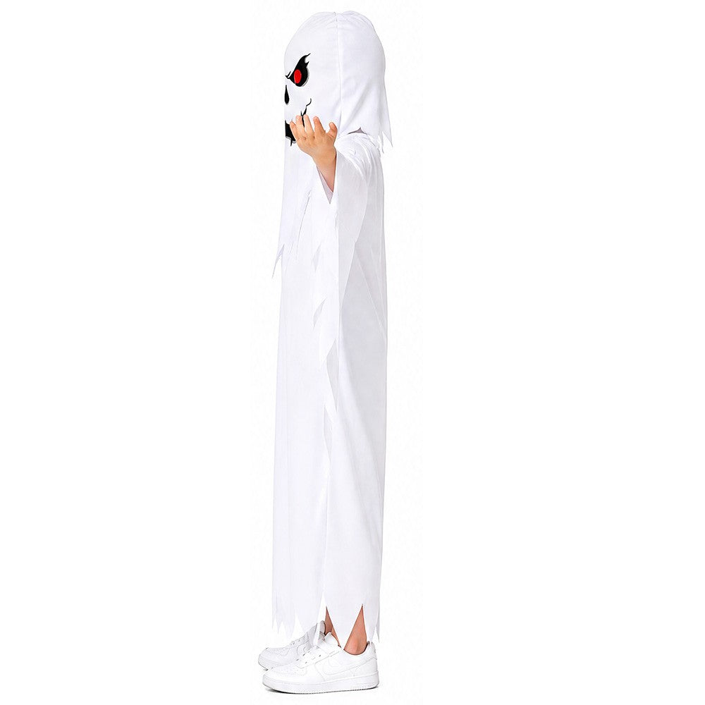 New Halloween Adult Funny Cape White Ghost Cloak Glowing cloak in the darkness Cosplay Costume Masquerade Carnival Cloak