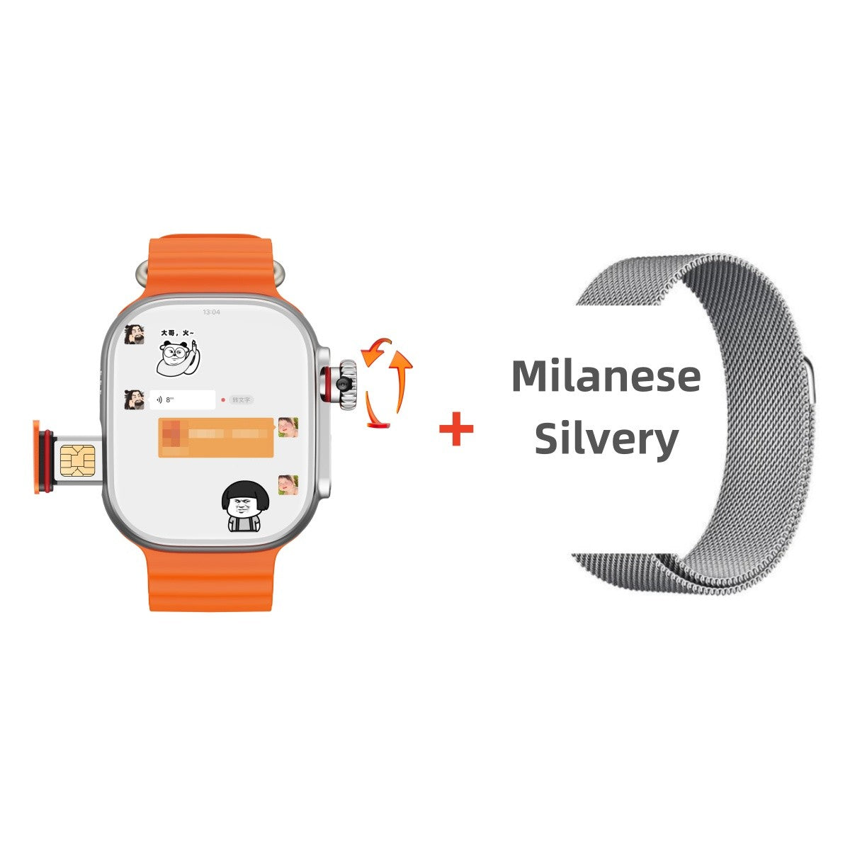 Original CDS9 Ultra Smartwatch Android 9.0 Rede 4G Cartão SIM Câmera Rotativa Amoled Google Play Store Versão Global Relógio Inteligente