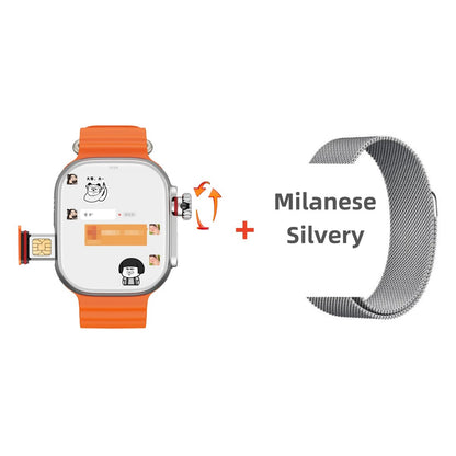 Original CDS9 Ultra Smartwatch Android 9.0 Rede 4G Cartão SIM Câmera Rotativa Amoled Google Play Store Versão Global Relógio Inteligente