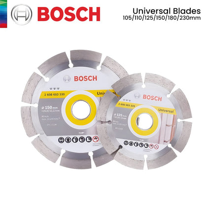 Bosch Discos de Corte Diamantados Universais Lâminas de Serra Circular de Mármore para Cortar Pedra Concreto Reforçado Rodas de 105/110/125/180mm