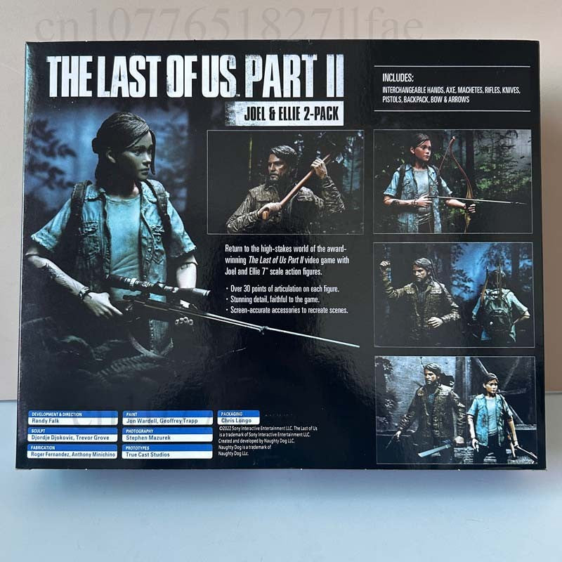 NECA Boneco The Last Of Us Parte 2 Joel Ellie Com Arco Boneco de Ação 18cm Conjunto de 2 Peças Brinquedo Modelo Boneca Articulada Presente de Natal