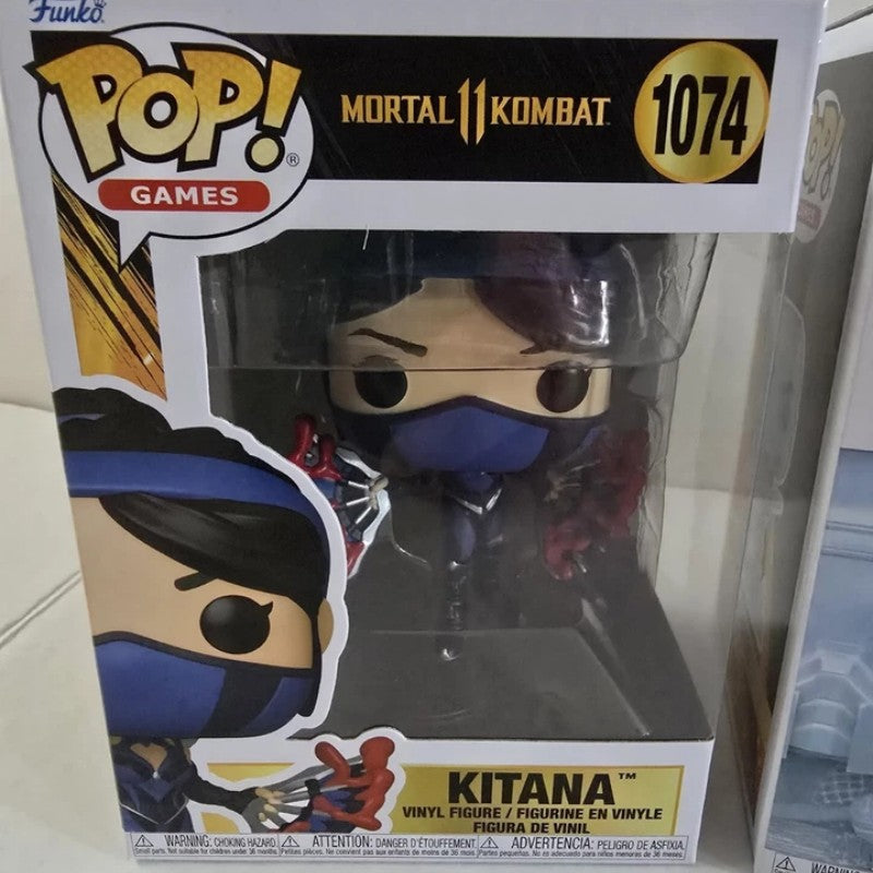 Mortal Kombat Kitana Genuine Funko Pop Action Doll Model Scorpion Vinyl Sculpture Dolls Collect Souvenirs Fan Gifts Toys