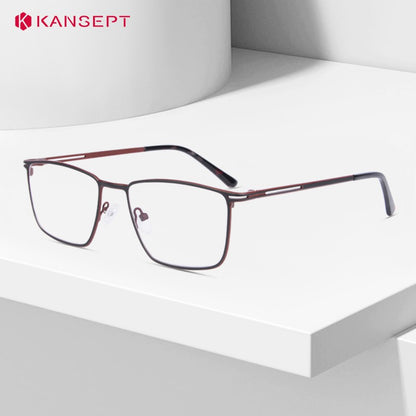 Óculos de Leitura KANSEPT Plus para Homens Lente de Vidro Transparente Óculos de Grau Feminino Lentes de Miopia Armações de Óculos