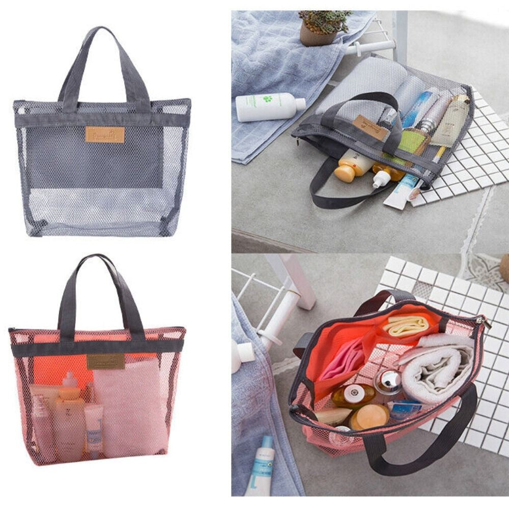 Mesh Beach Bag Large Handbag Tote Carry Net Bags for Summer Travel
