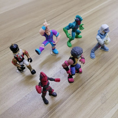 Fortnite Soldado Boneco de Ação EPICGames Brinquedos Fortnite Ferramentas de Coleta em Miniatura Peely Skull Trooper Fishstick Blackheart