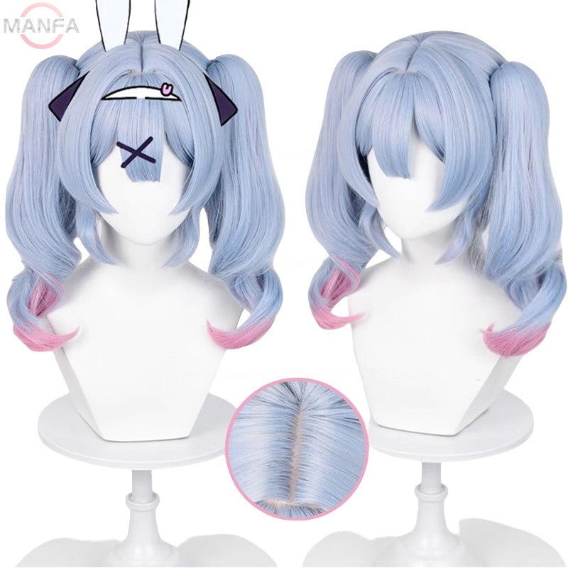 2 estilos de peruca Miku Rabbit Hole Cosplay, perucas sintéticas resistentes ao calor + touca de peruca
